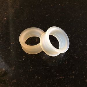 Kaos Silicone  Eyelets Plugs Clear 1"